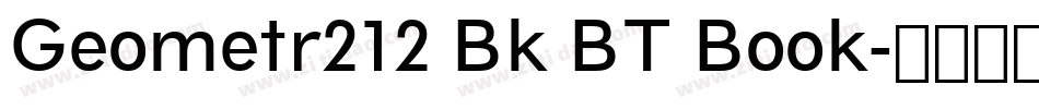 Geometr212 Bk BT Book字体转换